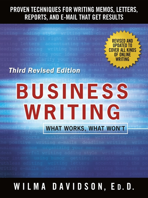 Title details for Business Writing by Wilma Davidson - Wait list